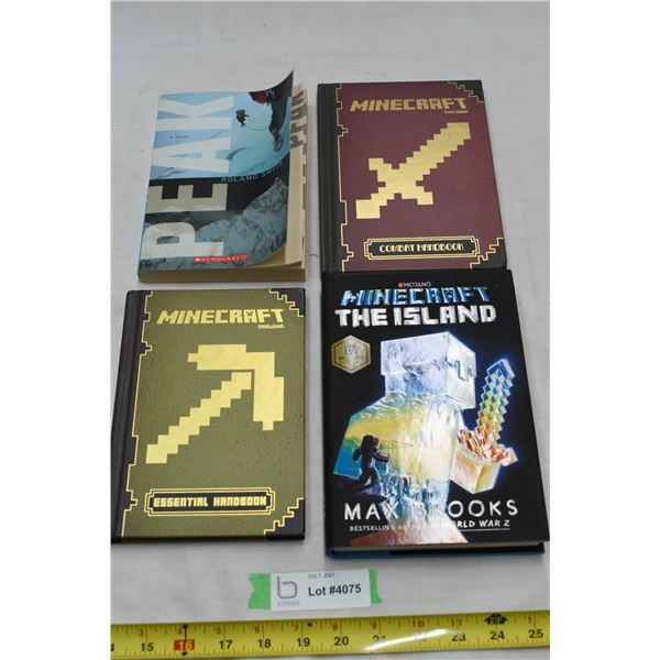 3 Minecraft Books & Peak by Roland Smith