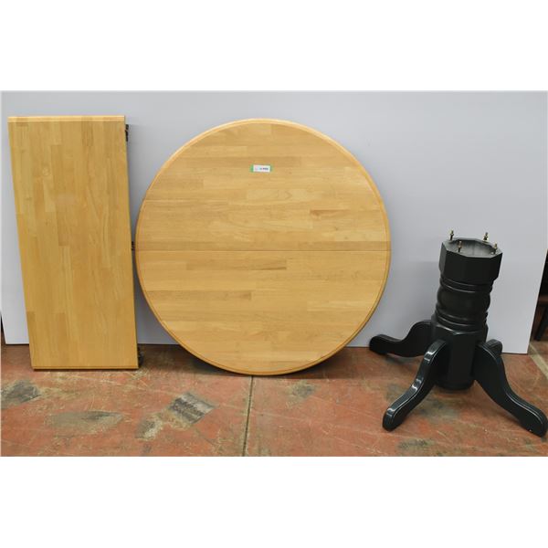 Dinner Table w/ Removable Leaf – 43” Diameter