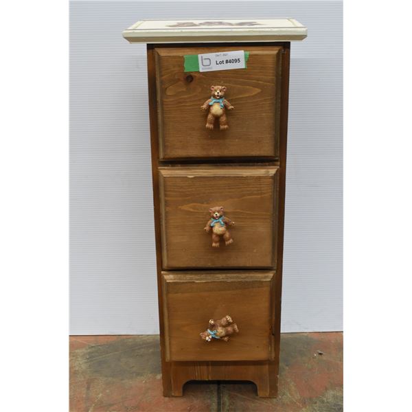 Children’s Teddy Bear Nightstand – 10.5”x9”x26”