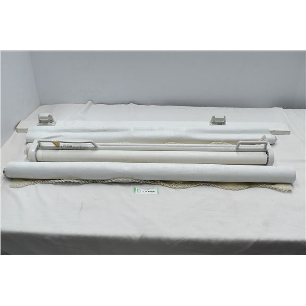 White Window Blinds, 3 Blinds, 1 Hanger