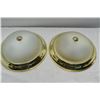 Image 2 : 2 Circle Ceiling Lights & 4 Bulb Light Fixture