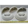 Image 1 : 5 Half Circle Ceramic Light Fixtures
