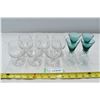 Image 1 : Clear Glasses(6), Colored Champagne Glasses(4)