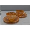 Image 2 : Assorted Oven Safe Dishes - peach lustre cup + saucers