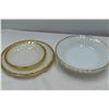 Image 3 : Assorted Oven Safe Dishes - peach lustre cup + saucers