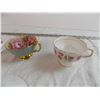 Image 13 : 3 Cup & Saucer Pairs – Queen Anne, Aynsley, misc