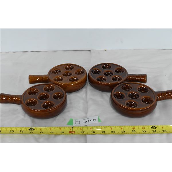 (4) Escargot Oven Dishes