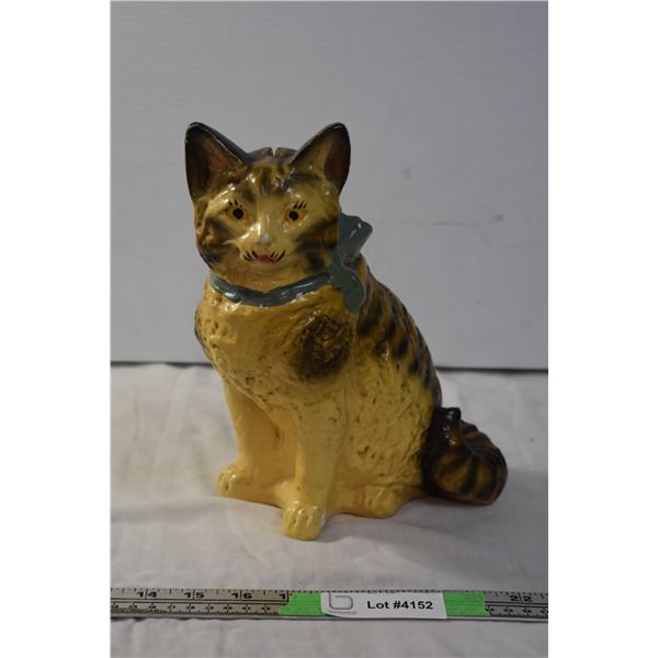 Antique Porcelain Cat Piggy Bank