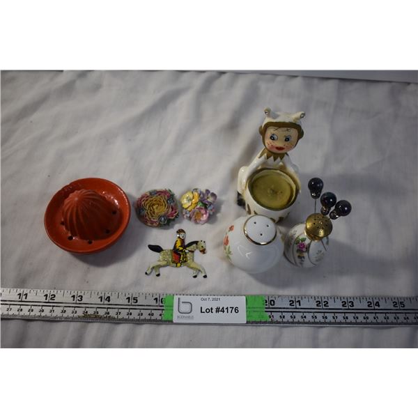 Hatpins and Misc - vintage ornaments