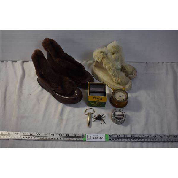 Kids Boots, Vintage Sask Trucking Pins, and Misc