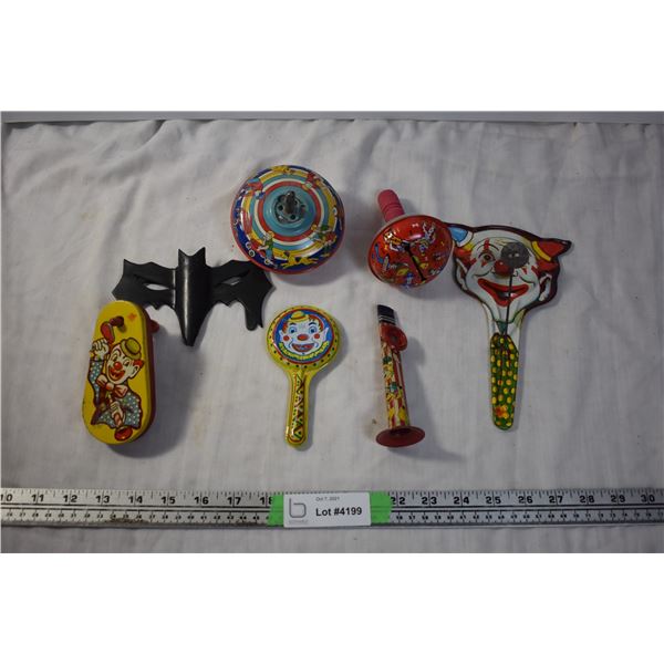 Vintage Tin Party Toys
