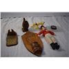 Image 2 : Vintage Wooden Items, Compass, and Toys