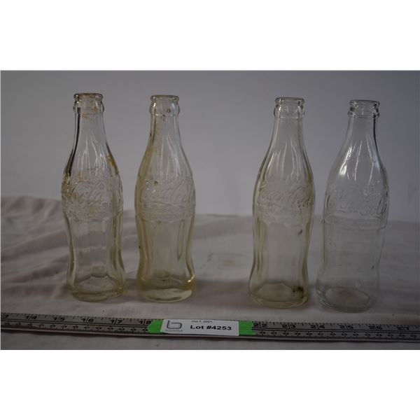 1953, 1954, and 1956 Coca-Cola Bottles