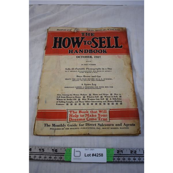 1927 "How To Sell Handbook"