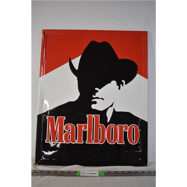 Marlboro Tin Sign (Copyrighted 1992)
