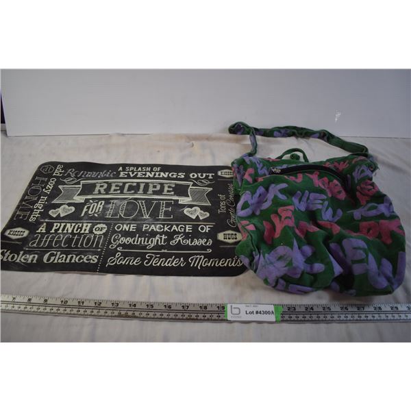 Cloth Book Bag and Placemat