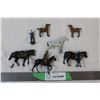 Image 1 : Cast-iron (lead?) vintage horse miniatures