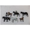 Image 6 : Cast-iron (lead?) vintage horse miniatures