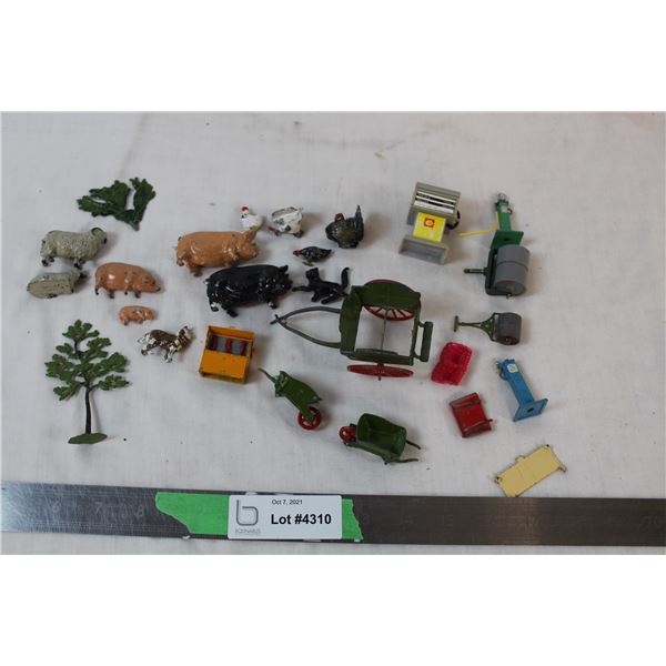 Antique Cast-metal farm yard animals