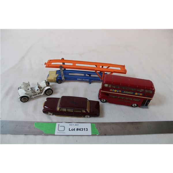 3 Corgi Toys + Matchbox Buggy