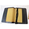 Image 2 : Leather dust jacket, leather notebook, and leather wallets
