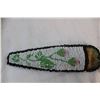 Image 4 : Leather spats, antique stone knife in beadwork case