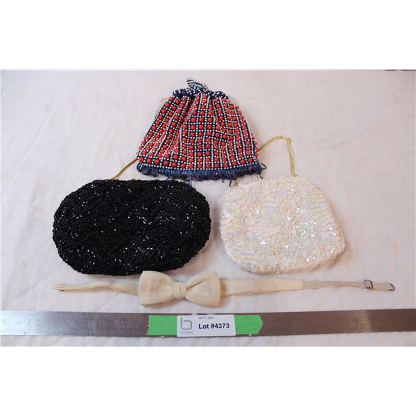 Three beaded clutches made in Hong Kong