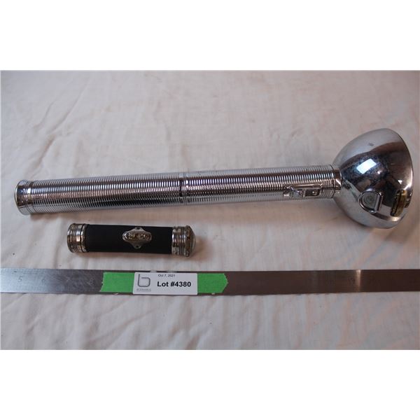 Set of vintage flashlights