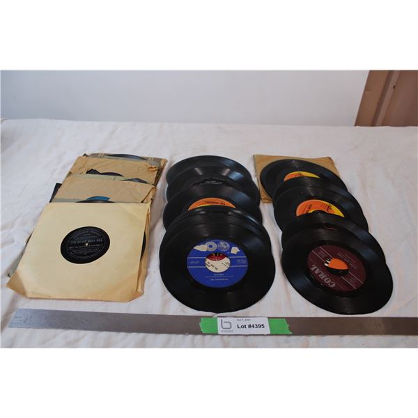 Variety of 45RPM records
