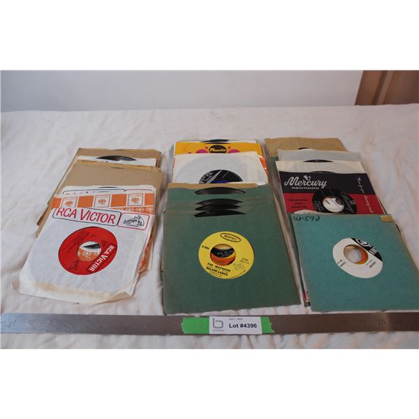 Variety of 45RPM records