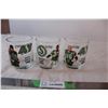 3 Wiser’s Saskatchewan Roughriders whiskley glasses