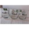 Image 2 : 3 Wiser’s Saskatchewan Roughriders whiskley glasses