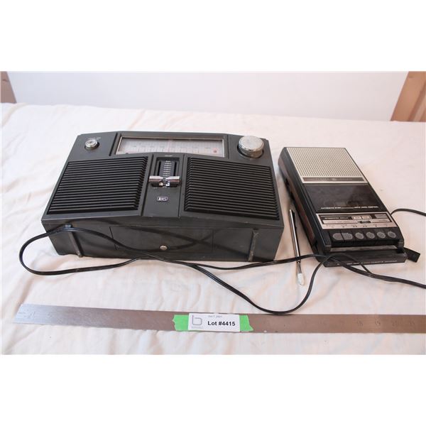 Concert mate 8 radio (working) and General electric casette player
