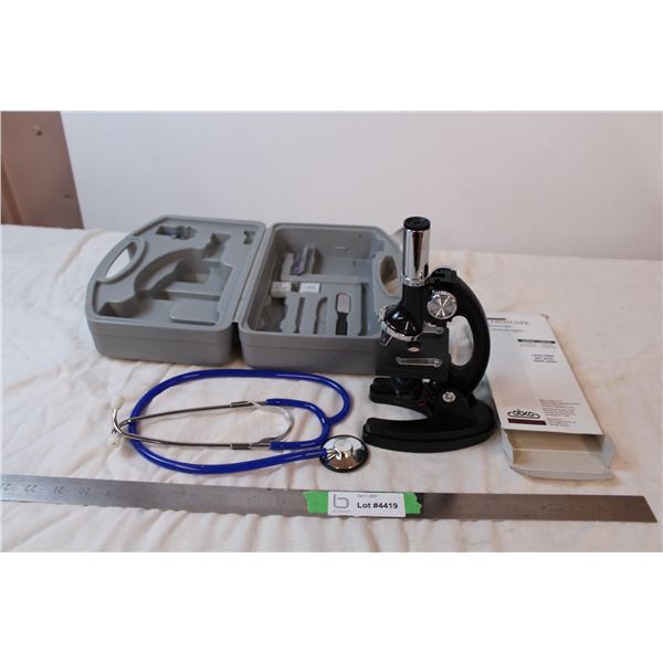 Microscope and stethoscope