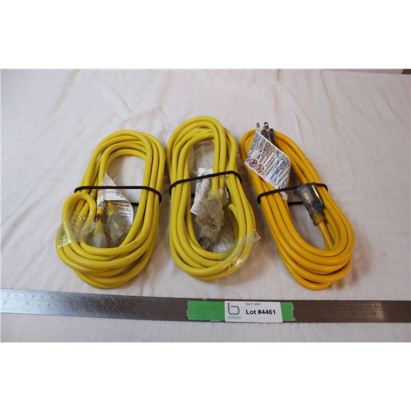 3 electrical cords, in packaging