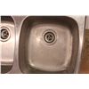 Image 2 : Double stainless steel kitchen sink, 31”x20.5”
