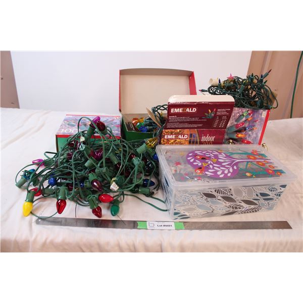 variety of holiday lights