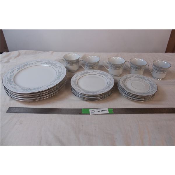 Five place setting dinnerware set