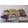 3 pairs of work gloves
