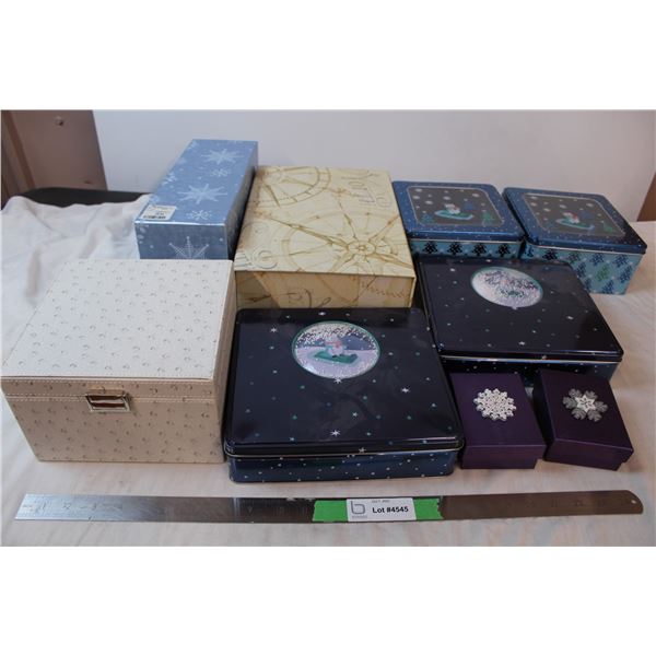 Variety of Christmas boxes