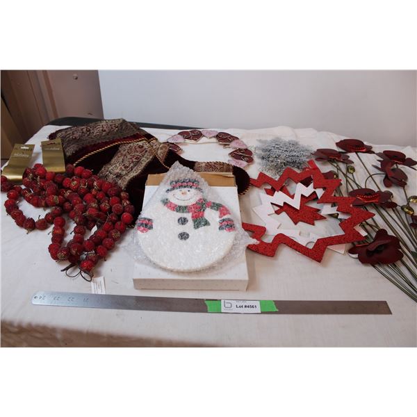 Various holiday decor