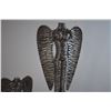 Image 3 : Metal and Wood Angel Statues (21" and 15" Tall)