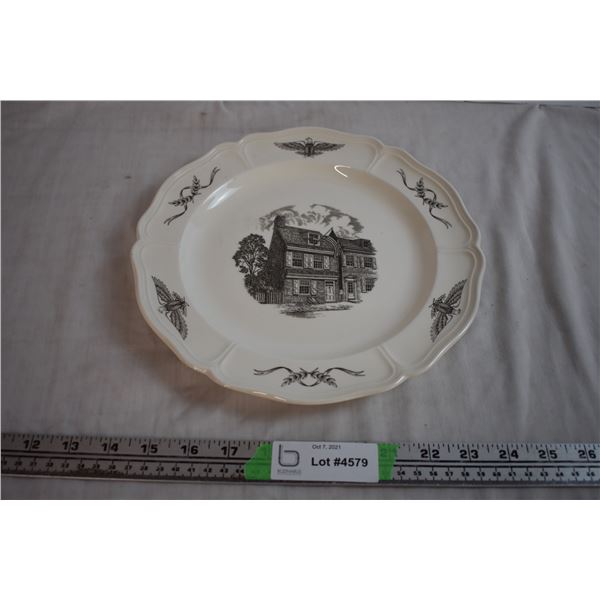 John Wanamaker "Betsy Ross House" Plate