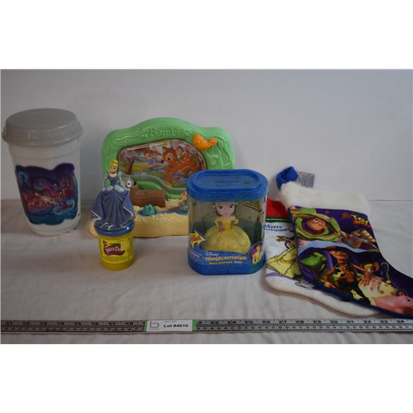 Disney Stockings, Canister, and Toys