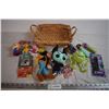 Image 1 : Disney Toys with Small Wicker Basket