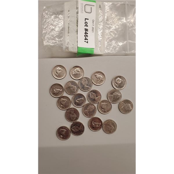 1967 Centennial Nickels