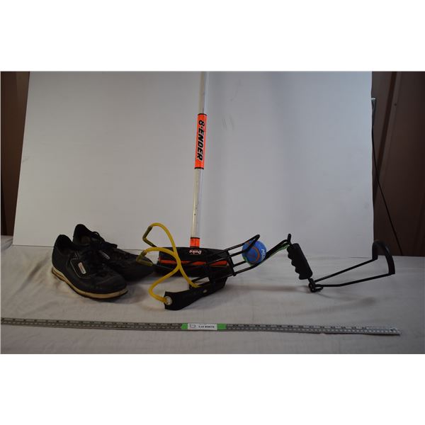 Slingshot, Curling Shoes, and Curling Broom