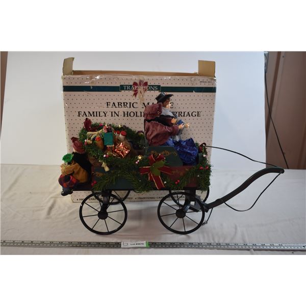 Fabric Mache Christmas Carriage