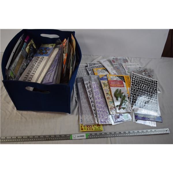 Felt Tote of Assorted Stickers