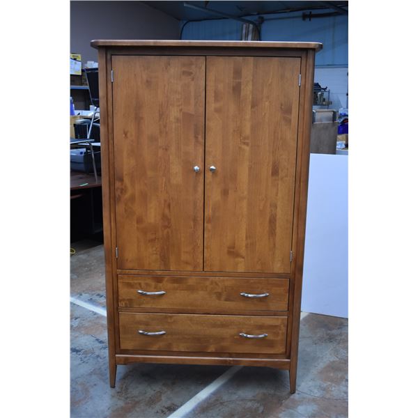 Wooden Armoire (73" H x 44" W x 23" D)